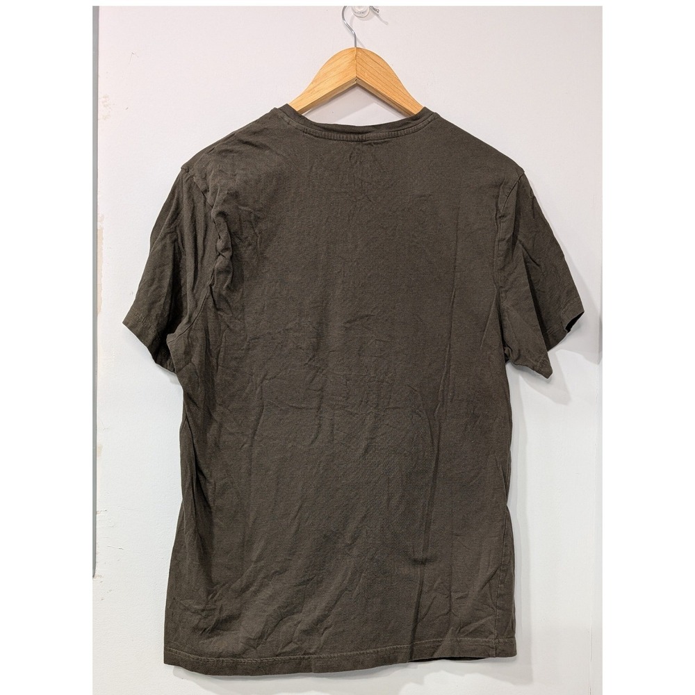 Reebok T Shirt Men Olive Green Classic‎ Logo Casual Short Sleeve Top - Large - Picture 2 of 5